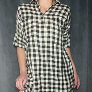 Madewell Gingham Black/White Day Dress